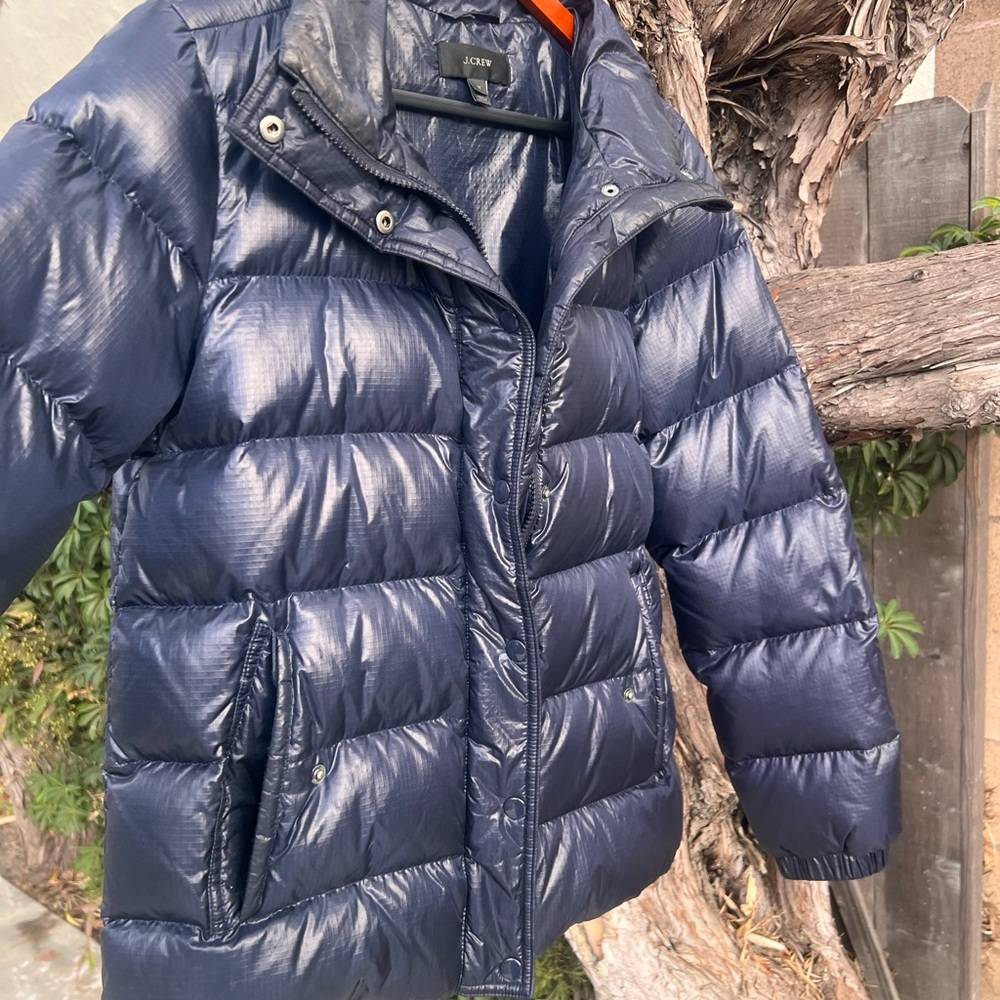 J.Crew Midnight Blue Vintage puffer Jacket